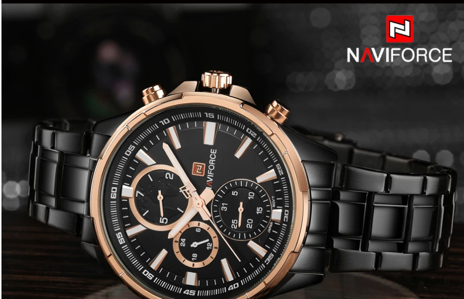 NaviForce Watch NF9089-Silver/RoseGold 2