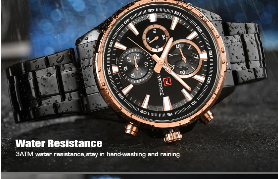 NaviForce Watch NF9089-Silver/RoseGold 8