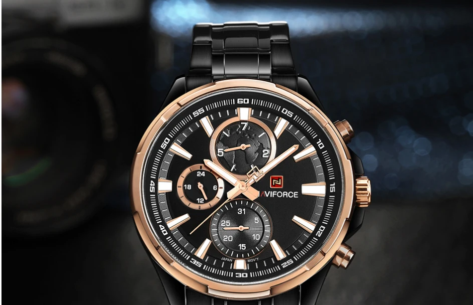 NaviForce Watch NF9089-Silver/RoseGold 9