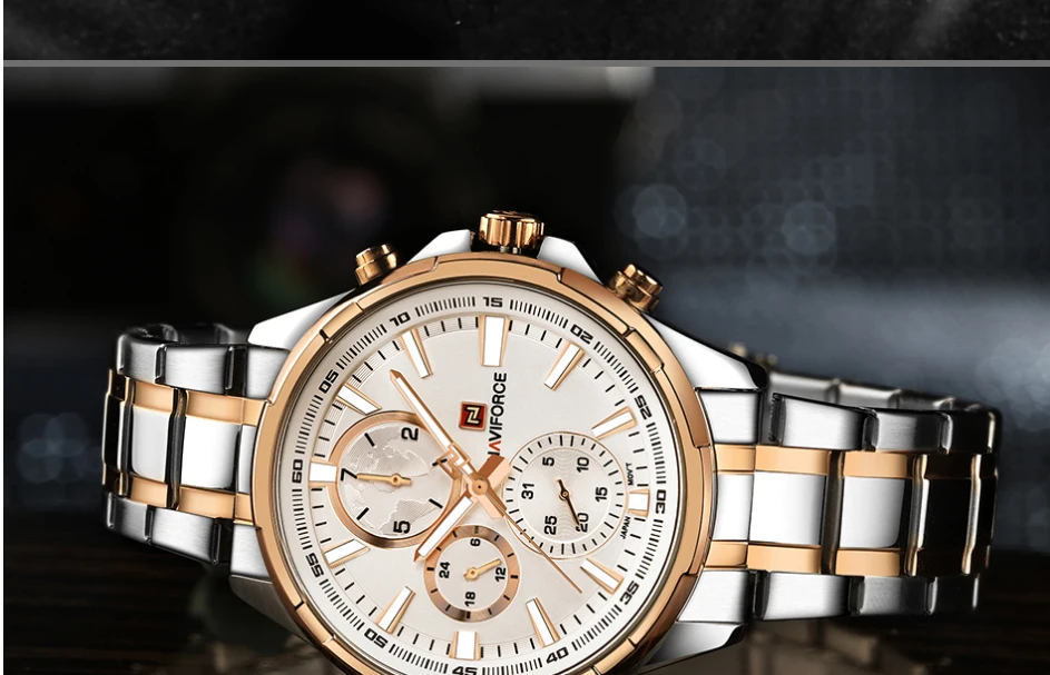 NaviForce Watch NF9089-Silver/RoseGold 15