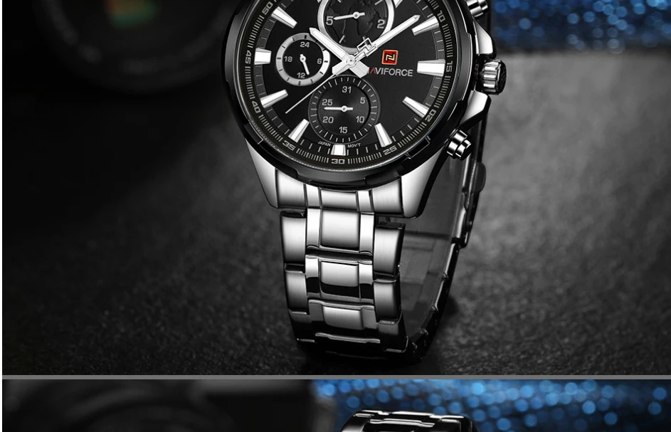 NaviForce Watch NF9089-Silver/RoseGold 19