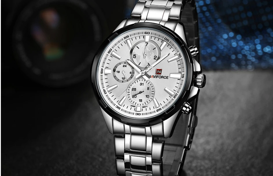 NaviForce Watch NF9089-Silver/RoseGold 20