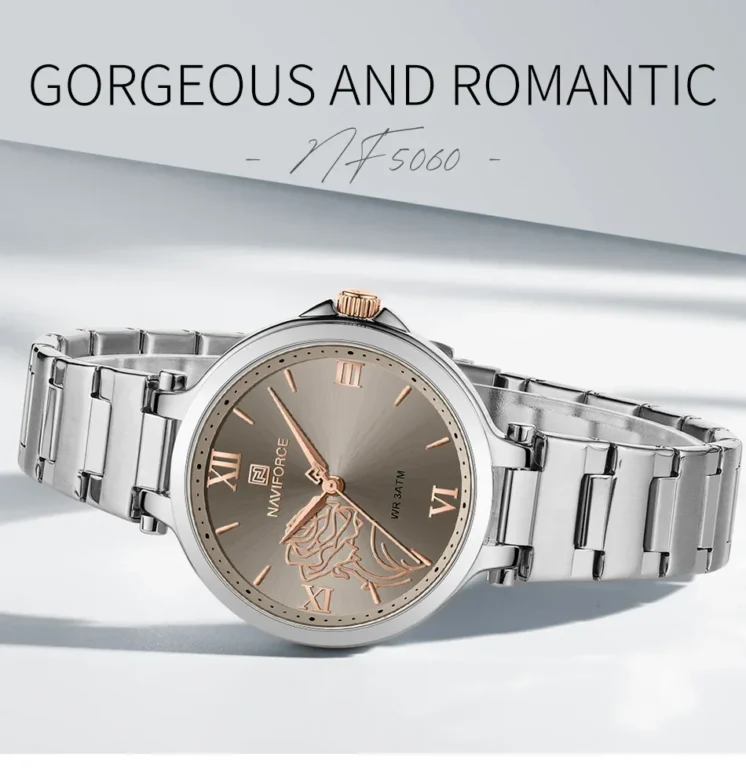 NaviForce Watch NF5060-RoseGold/White 1
