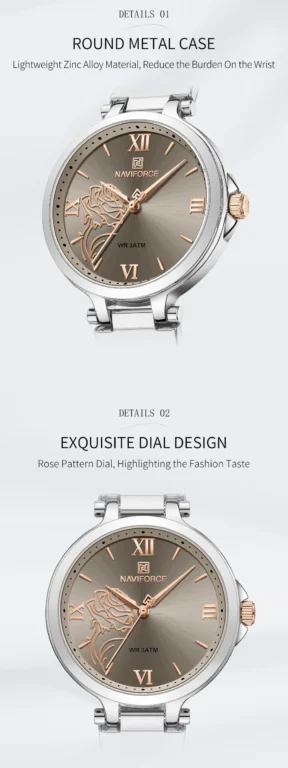 NaviForce Watch NF5060-RoseGold/White 7