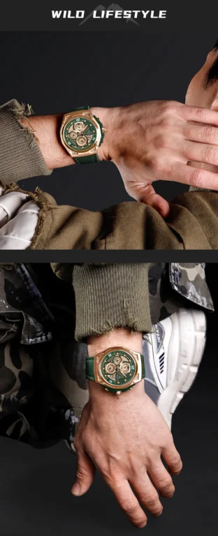 NaviForce Watch NF8051L-Green/Silver 5