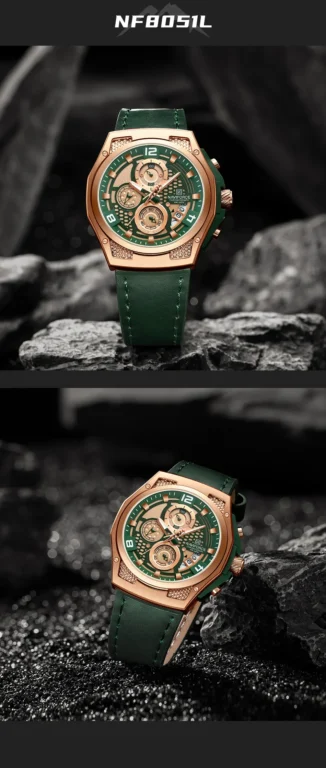 NaviForce Watch NF8051L-Green/Silver 6