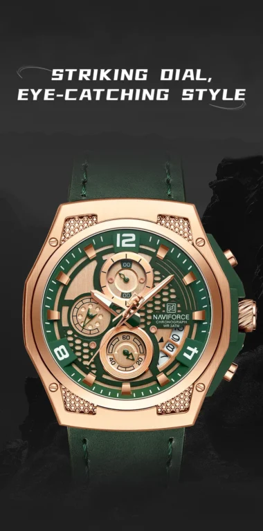 NaviForce Watch NF8051L-Green/Silver 8