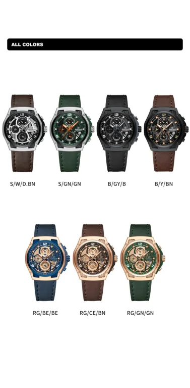 NaviForce Watch NF8051L-Green/Silver 14