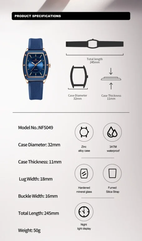 NaviForce Watch NF5049-RG/BE/BE 2